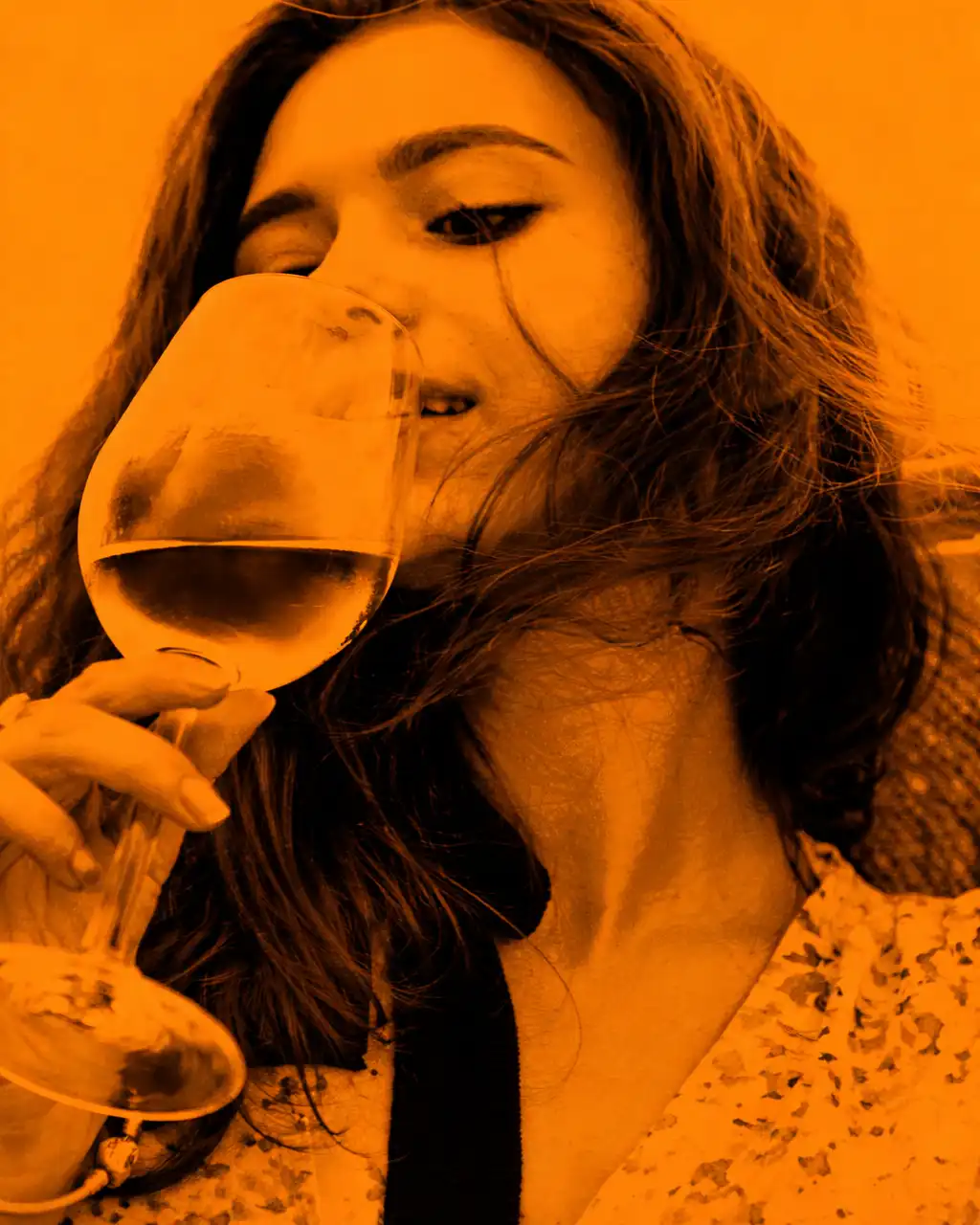 A guest enjoying the Gusto Italian Food and Wine Festival.